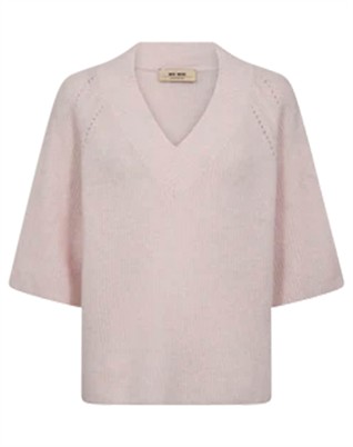 MMTaci 3/4 V-Neck Strik - Ballet Slipper